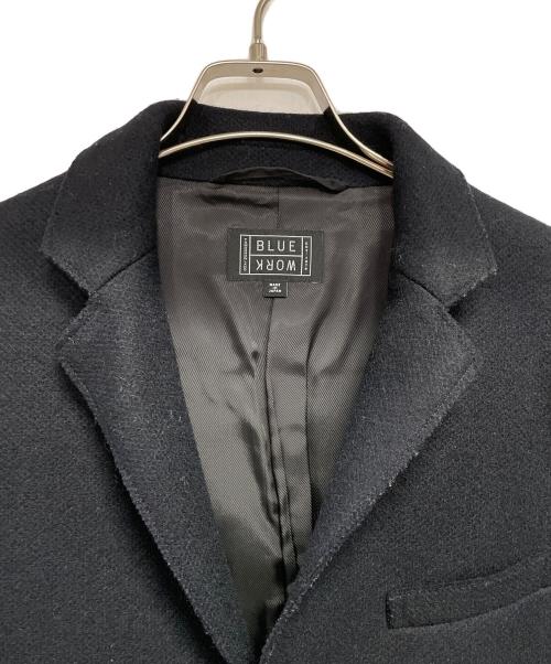 BLUE WORK（ブルーワーク）BLUE WORK (ブルーワーク) チェスターコート ネイビー サイズ:Mの古着・服飾アイテム