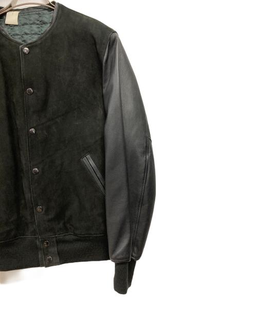 N.HOOLYWOOD（エヌ ハリウッド）N.HOOLYWOOD (エヌ ハリウッド) レザー スタジャン ブラック サイズ:40の古着・服飾アイテム