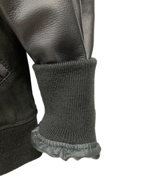 N.HOOLYWOOD（エヌ ハリウッド）N.HOOLYWOOD (エヌ ハリウッド) レザー スタジャン ブラック サイズ:40の古着・服飾アイテム