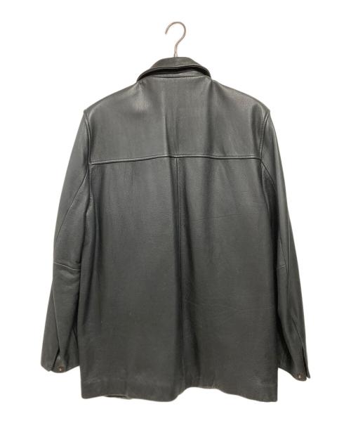 BROOKS BROTHERS（ブルックスブラザーズ）BROOKS BROTHERS (ブルックスブラザーズ) レザージャケット ブラック サイズ:Mの古着・服飾アイテム