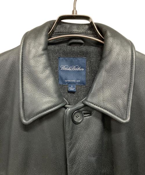 BROOKS BROTHERS（ブルックスブラザーズ）BROOKS BROTHERS (ブルックスブラザーズ) レザージャケット ブラック サイズ:Mの古着・服飾アイテム