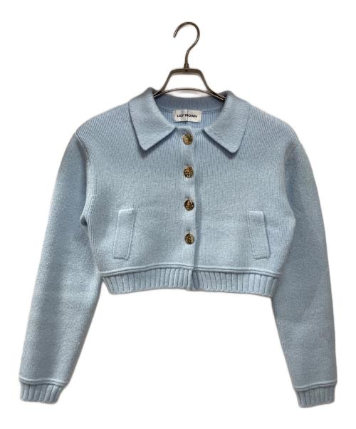 Lily Brown（リリーブラウン）Lily Brown (リリーブラウン) ショートニットジャケット スカイブルー サイズ:1の古着・服飾アイテム