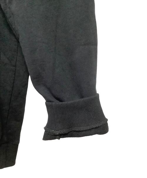 BALMAIN（バルマン）BALMAIN (バルマン) フロッキープリントロゴ クルーネックスウェット ブラック サイズ:36の古着・服飾アイテム