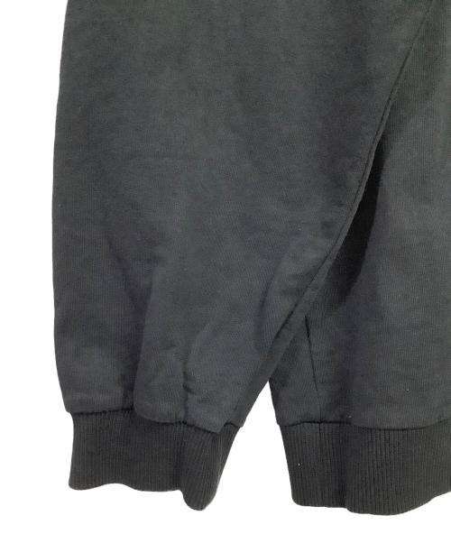 BALMAIN（バルマン）BALMAIN (バルマン) フロッキープリントロゴ クルーネックスウェット ブラック サイズ:36の古着・服飾アイテム