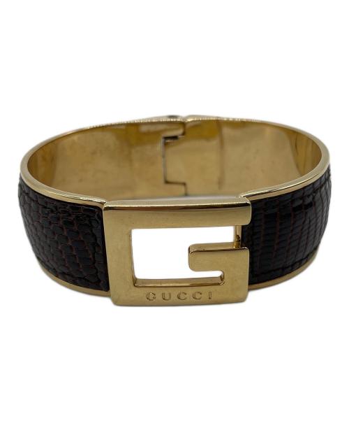 GUCCI（グッチ）GUCCI (グッチ) ヴィンテージ リザード バングルの古着・服飾アイテム
