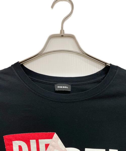 DIESEL（ディーゼル）DIESEL (ディーゼル) 半袖カットソー ブラック サイズ:Lの古着・服飾アイテム