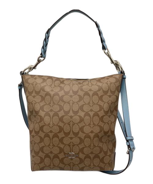 COACH（コーチ）COACH (コーチ) シグネチャー 2WAYショルダーバッグ ブラウンの古着・服飾アイテム