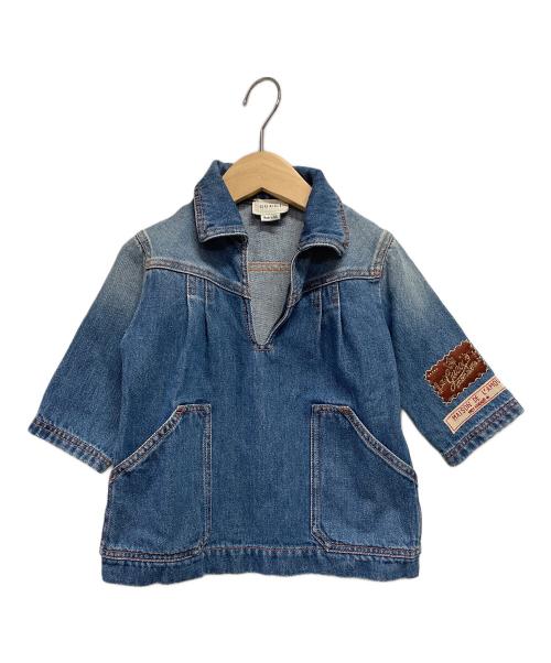 GUCCI（グッチ）GUCCI (グッチ) 半袖シャツ ブルー サイズ:110の古着・服飾アイテム