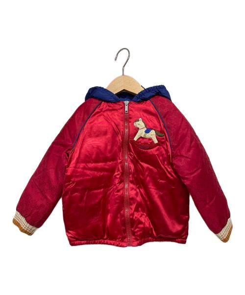 GUCCI（グッチ）GUCCI (グッチ) ダウンジャケット レッド サイズ:36の古着・服飾アイテム