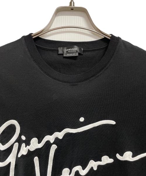 VERSACE（ヴェルサーチェ）VERSACE (ヴェルサーチェ) 半袖カットソー ブラック サイズ:Mの古着・服飾アイテム