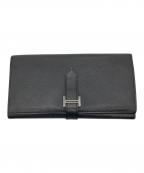 HERMESエルメス）の古着「ベアンデュプリ／長財布」｜ブラック