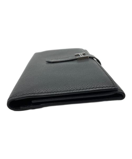 HERMES（エルメス）HERMES (エルメス) ベアンデュプリ／長財布 ブラックの古着・服飾アイテム