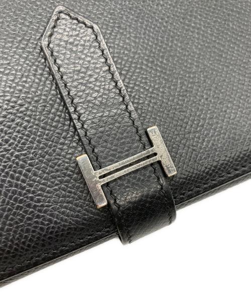 HERMES（エルメス）HERMES (エルメス) ベアンデュプリ／長財布 ブラックの古着・服飾アイテム
