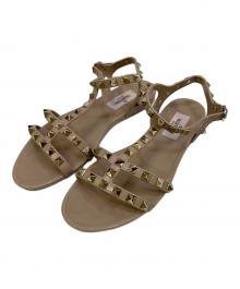 VALENTINO（ヴァレンティノ）の古着「スタッズサンダル」｜ベージュ