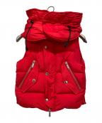 DSQUARED2ディースクエアード）の古着「ダウンベスト」｜レッド