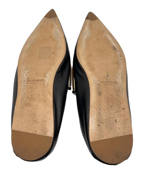 JIL SANDER（ジルサンダー）JIL SANDER (ジルサンダー) パンプス ブラック サイズ:36　1/2の古着・服飾アイテム