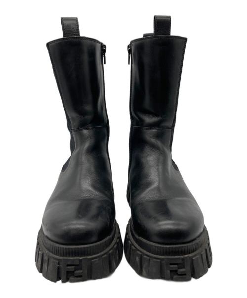 FENDI（フェンディ）FENDI (フェンディ) サイドゴアブーツ ブラック サイズ:35の古着・服飾アイテム