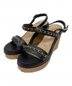 CHANELシャネル）の古着「厚底サンダル」｜ブラック