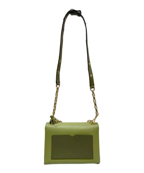 MICHAEL KORS（マイケル・コース）MICHAEL KORS (マイケル・コース) アレッサ ハンドバッグ レザー チェーン ショルダーバッグ 黄緑 未使用品の古着・服飾アイテム
