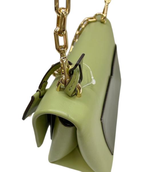 MICHAEL KORS（マイケル・コース）MICHAEL KORS (マイケル・コース) アレッサ ハンドバッグ レザー チェーン ショルダーバッグ 黄緑 未使用品の古着・服飾アイテム