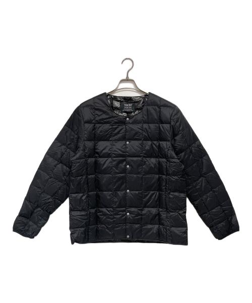 TAION（タイオン）TAION (タイオン) ベーシック クルーネックボタン インナーダウンジャケット ブラック サイズ:XL 未使用品の古着・服飾アイテム