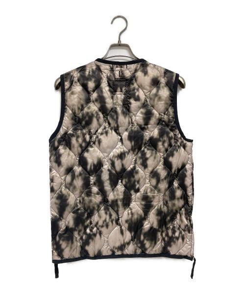 TAION（タイオン）TAION (タイオン) ミリタリー VネックWジップ ダウンベスト-ソフトシェル ベージュ サイズ:L 未使用品の古着・服飾アイテム