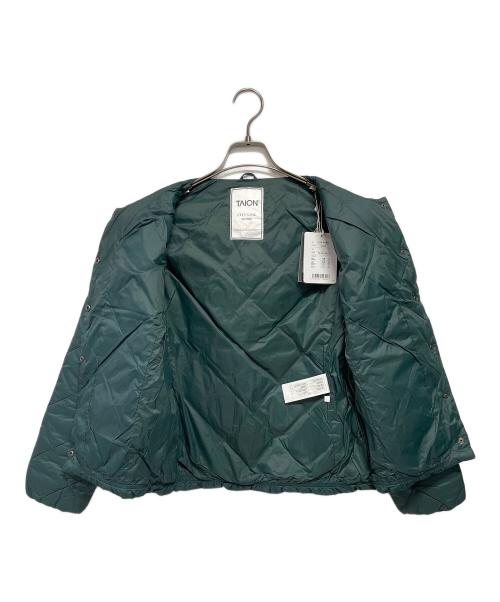 TAION（タイオン）TAION (タイオン) シティ クルーネック ダウンジャケット グリーン サイズ:L 未使用品の古着・服飾アイテム