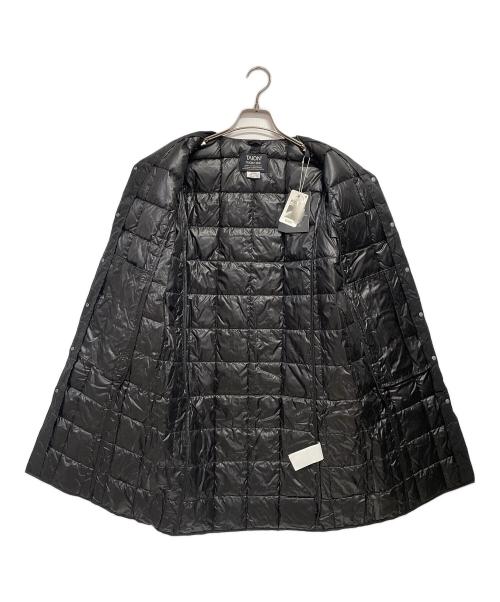 TAION（タイオン）TAION (タイオン) ベーシック Vネックボタン ロングダウンジャケット ブラック サイズ:L 未使用品の古着・服飾アイテム