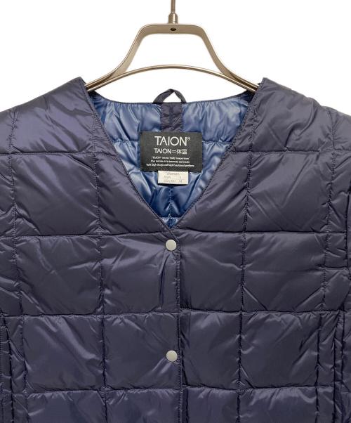 TAION（タイオン）TAION (タイオン) ダウンコート ネイビー サイズ:L 未使用品の古着・服飾アイテム