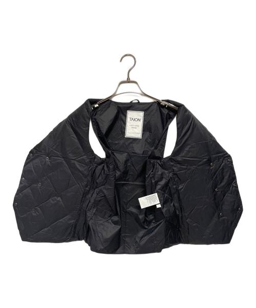 TAION（タイオン）TAION (タイオン) ダブルブレスト ダウンジレ ブラック サイズ:S 未使用品の古着・服飾アイテム