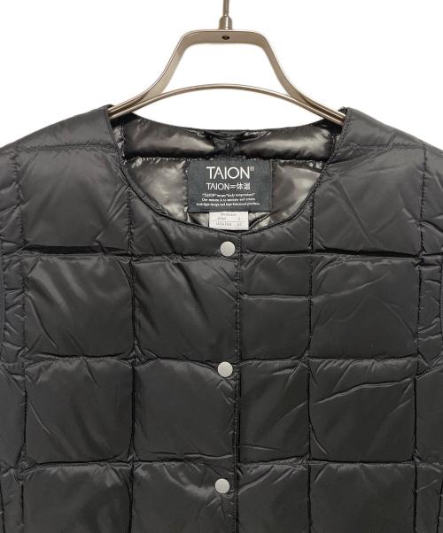 TAION（タイオン）TAION (タイオン) ダウンベスト ブラック サイズ:S 未使用品の古着・服飾アイテム