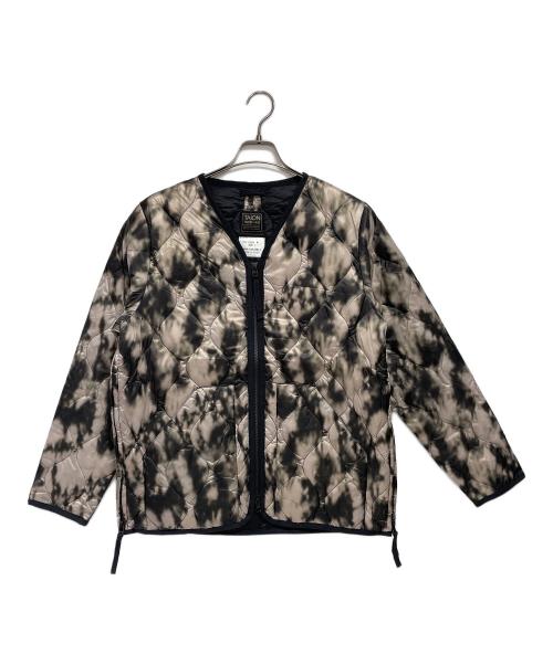 TAION（タイオン）TAION (タイオン) ミリタリー VネックWジップ ダウンジャケット-ソフトシェル ベージュ サイズ:l 未使用品の古着・服飾アイテム