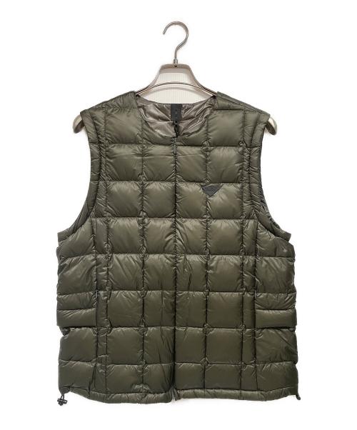 TAION（タイオン）TAION (タイオン) 2wayダウンジャケット オリーブ サイズ:L 未使用品の古着・服飾アイテム
