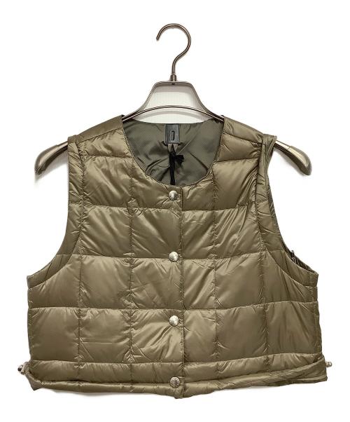 TAION（タイオン）TAION (タイオン) ボレロ＋ロングパーツ ダウンセット カーキ サイズ:M 未使用品の古着・服飾アイテム