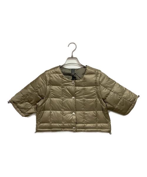 TAION（タイオン）TAION (タイオン) ボレロ＋ロングパーツ ダウンセット カーキ サイズ:M 未使用品の古着・服飾アイテム