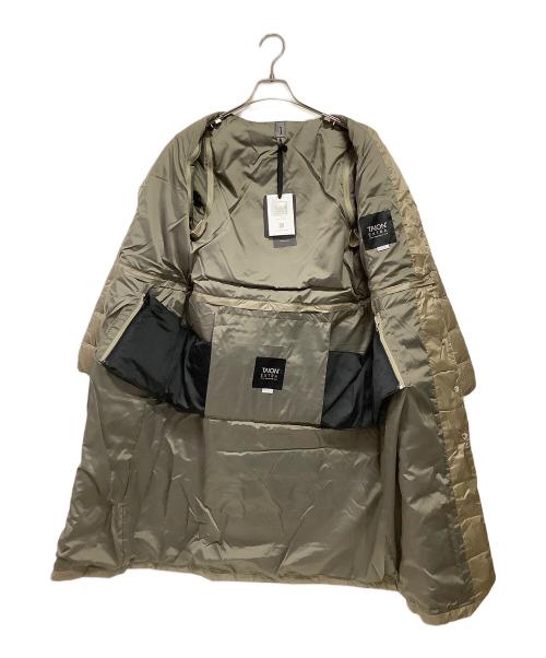 TAION（タイオン）TAION (タイオン) ボレロ＋ロングパーツ ダウンセット カーキ サイズ:M 未使用品の古着・服飾アイテム