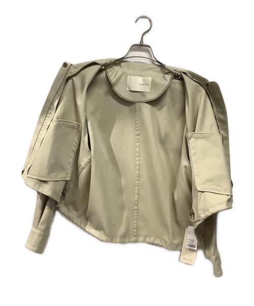 qualite（カリテ）qualite (カリテ) ノーカラージャケット ベージュ サイズ:38 未使用品の古着・服飾アイテム