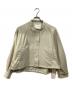 qualite（カリテ）の古着「ノーカラージャケット」｜ベージュ