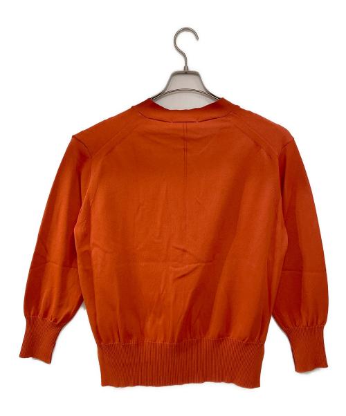 qualite（カリテ）qualite (カリテ) 薄手カーディガン オレンジ サイズ:F 未使用品の古着・服飾アイテム