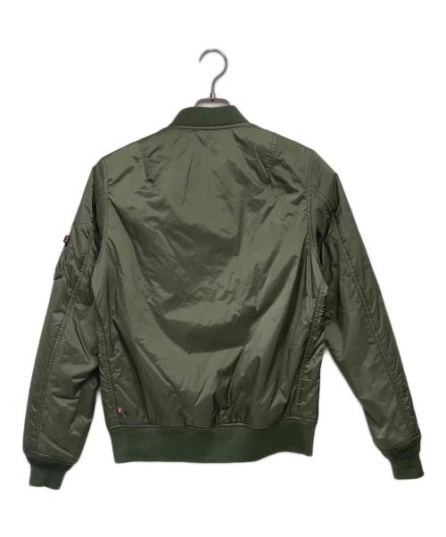 ALPHA（アルファ）ALPHA (アルファ) MA-1ジャケット カーキ サイズ:mの古着・服飾アイテム
