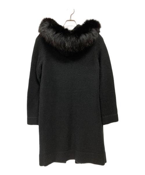 FOXEY（フォクシー）FOXEY (フォクシー) ニットカーディガン ブラック サイズ:記載なしの古着・服飾アイテム