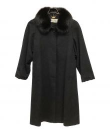 BALMAIN（バルマン）の古着「カシミヤコート」｜ブラック