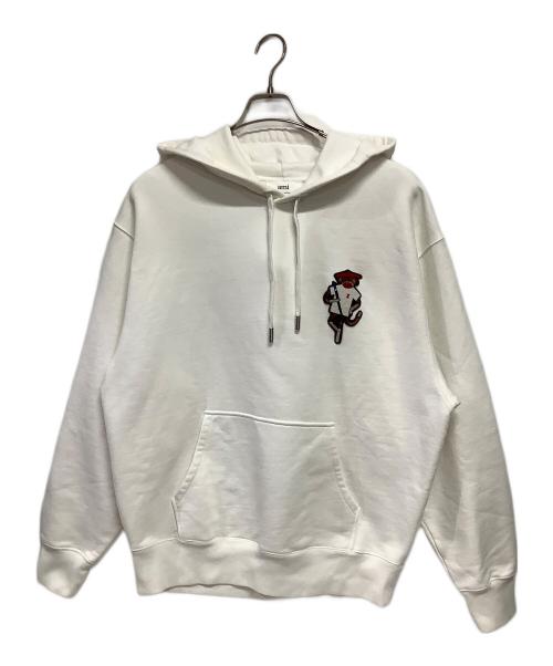 AMI PARIS（アミ パリス）AMI PARIS (アミ パリス) NOVO プルオーバーパーカー ホワイト サイズ:不明の古着・服飾アイテム