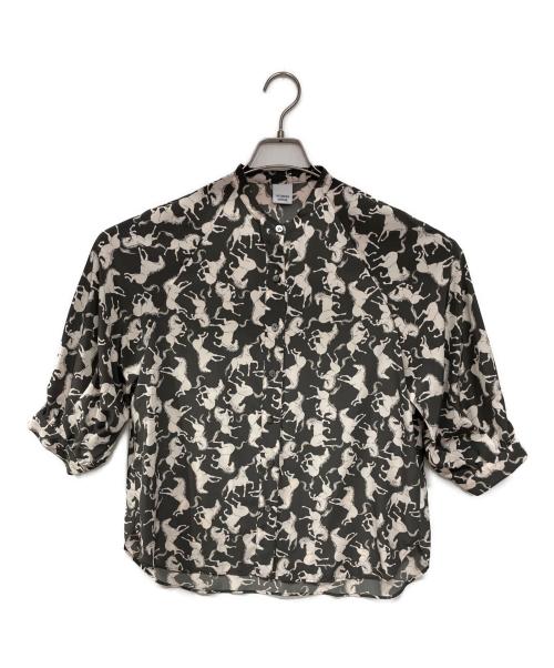 NOMBRE IMPAIR（ノンブルアンペール）NOMBRE IMPAIR (ノンブルアンペール) 半袖ブラウス グレー サイズ:Fの古着・服飾アイテム