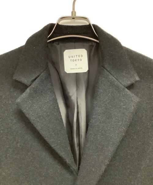 UNITED TOKYO（ユナイテッドトーキョー）UNITED TOKYO (ユナイテッドトーキョー) チェスターコート ブラック サイズ:Mの古着・服飾アイテム