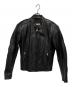 FORZA（フォルツァ）の古着「シングルライダースジャケット」｜ブラック
