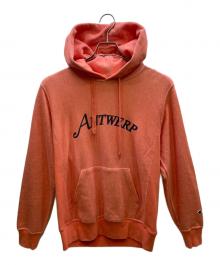 Champion REVERSE WEAVE（チャンピオン リバース ウィーブ）の古着「プルオーバーパーカー」｜オレンジ