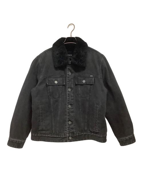 COACH（コーチ）COACH (コーチ) デニムジャケット ブラック サイズ:Lの古着・服飾アイテム