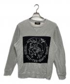 DIESELディーゼル）の古着「クルーネックスウェット」｜グレー