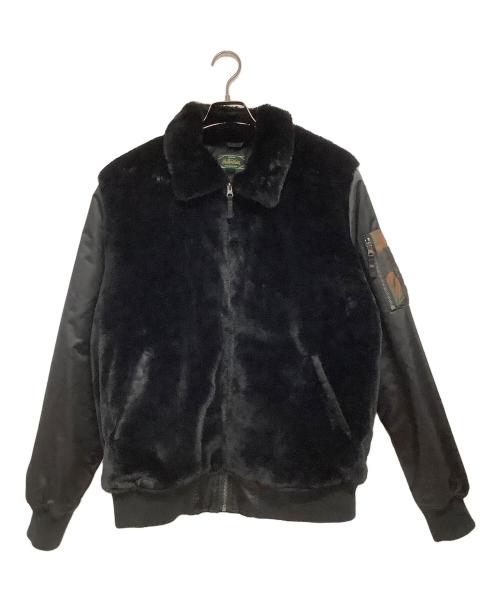 Stall&Dean（ストールアンドディーン）stall&dean (ストールアンドディーン) 切替ボンバージャケット ブラック サイズ:Lの古着・服飾アイテム